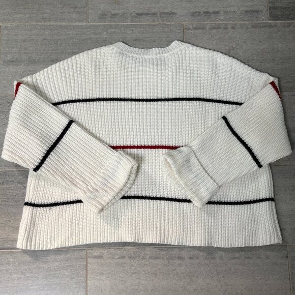 Tobi Stripe Elena Stripe Oversized Knit Sweater White Size Small - Picture 3 of 8